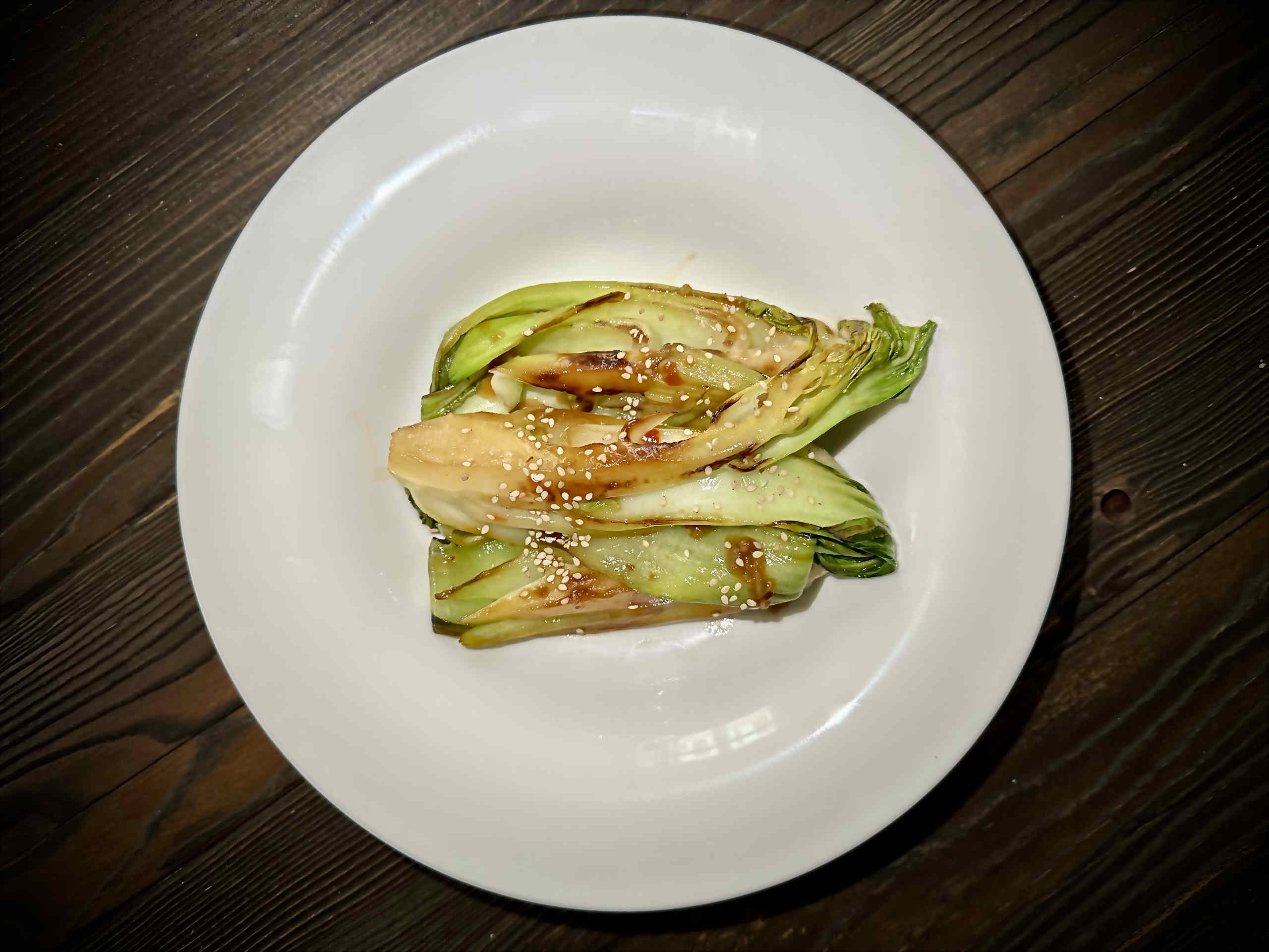 Pak Choi in scharfer Marinade