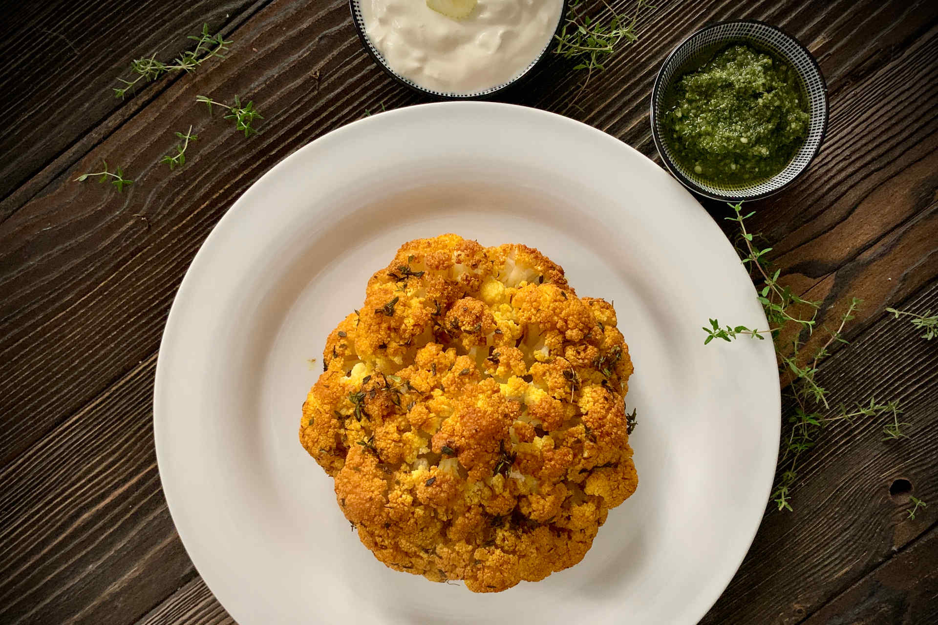 Whole Roasted Cauliflower