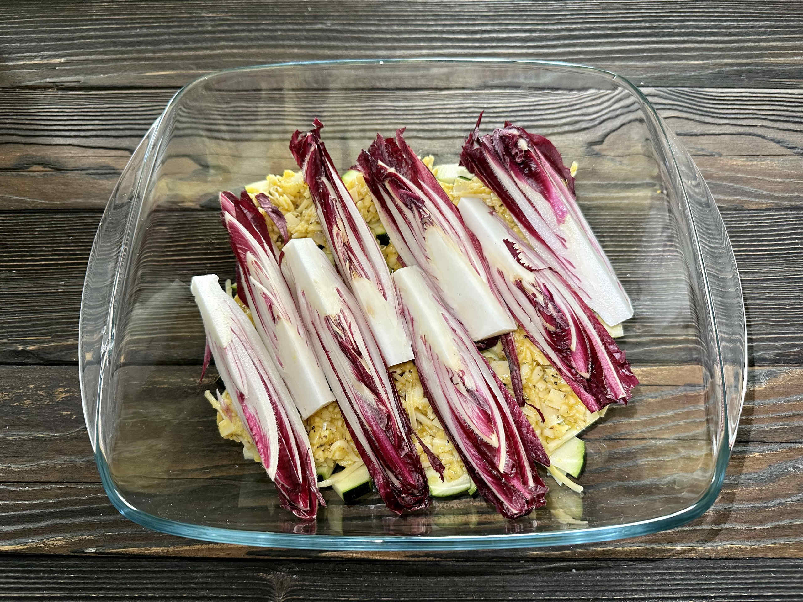 Oven-cooked radicchio