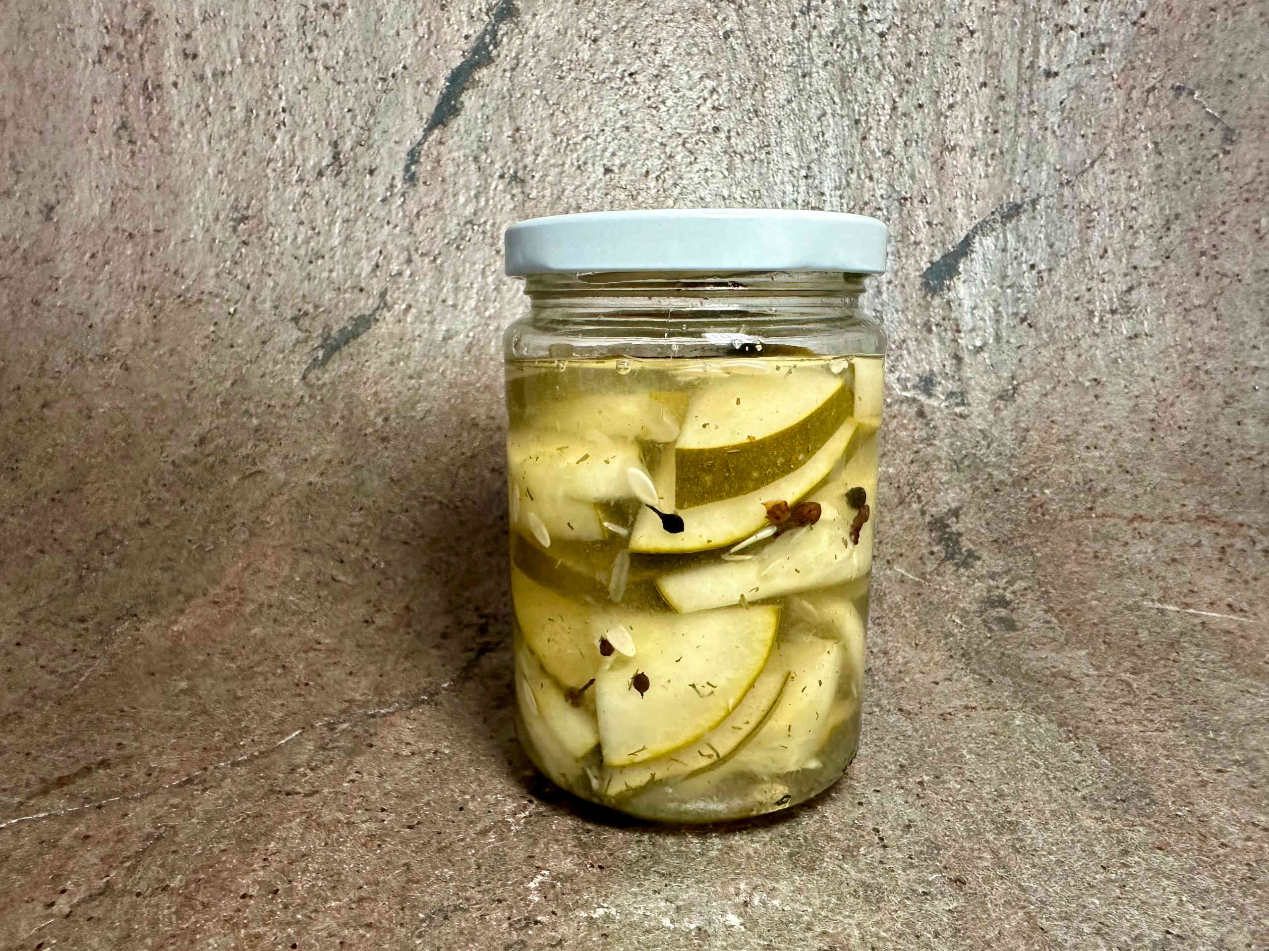 Sweet and sour pickled cucumbers from the garden