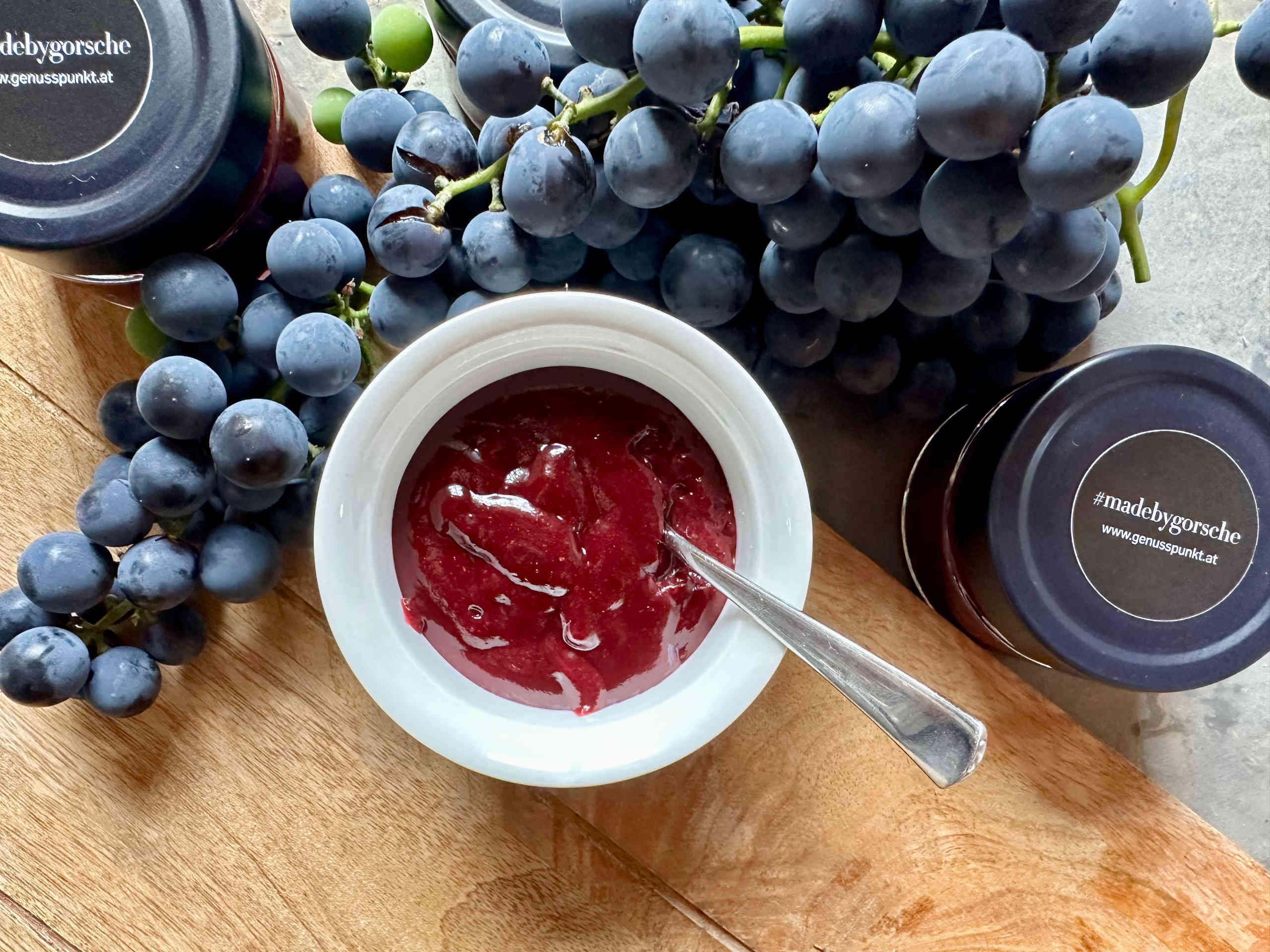 Quick grape jam from the Thermomix
