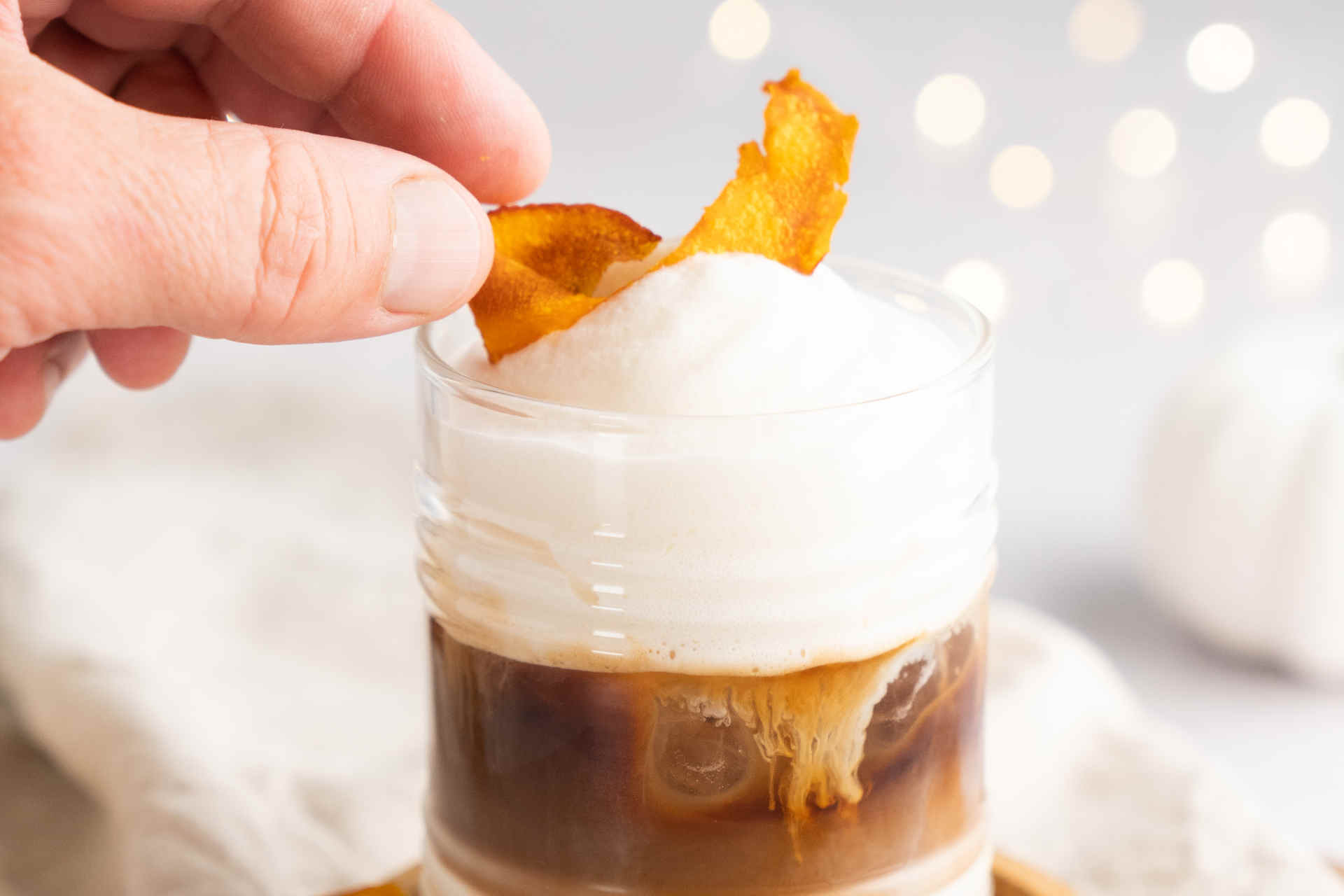 Pumpkin Pie in a Glass: Topping for Coffee