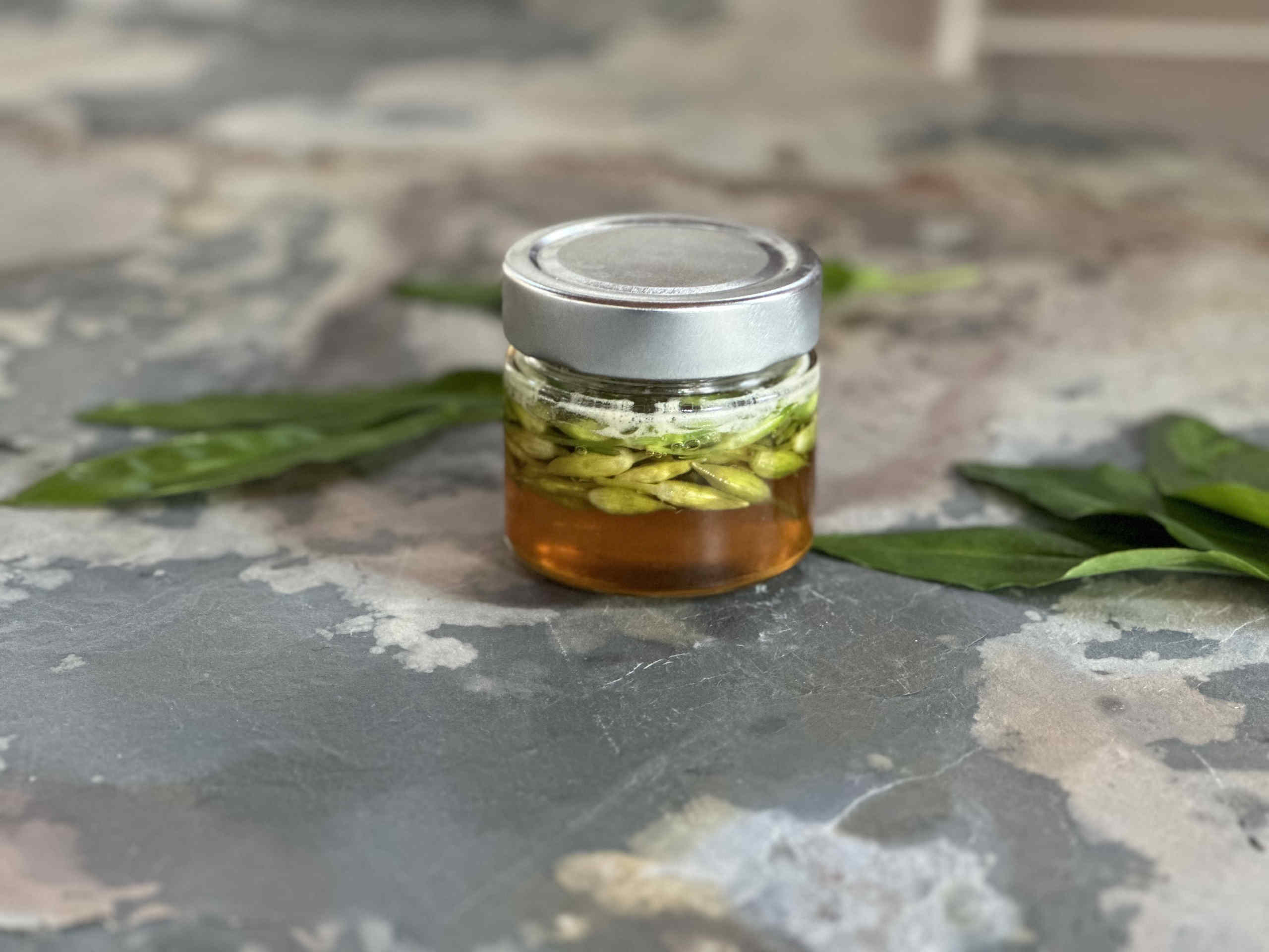 Wild garlic capers