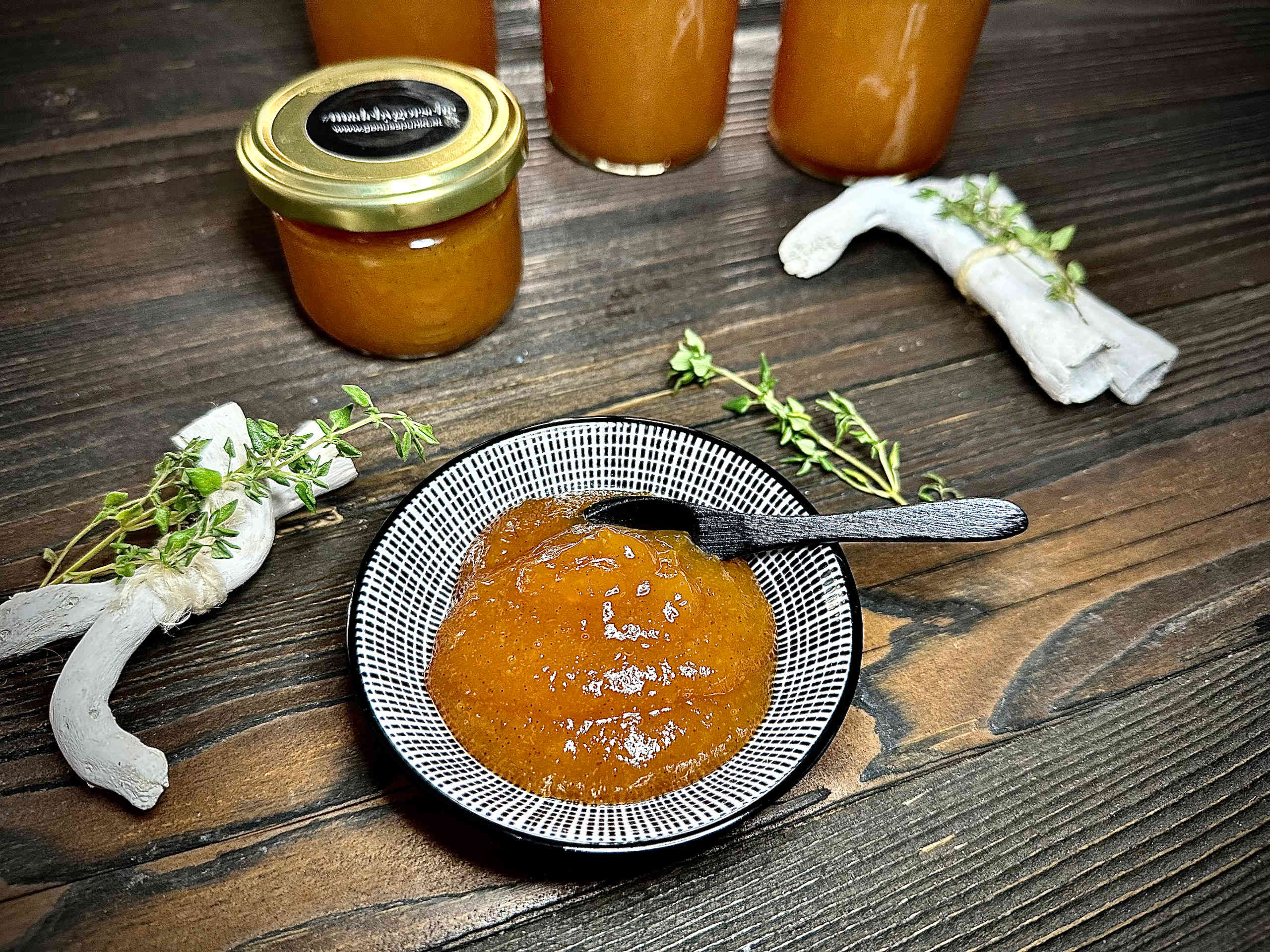 Peach Jam with Thyme
