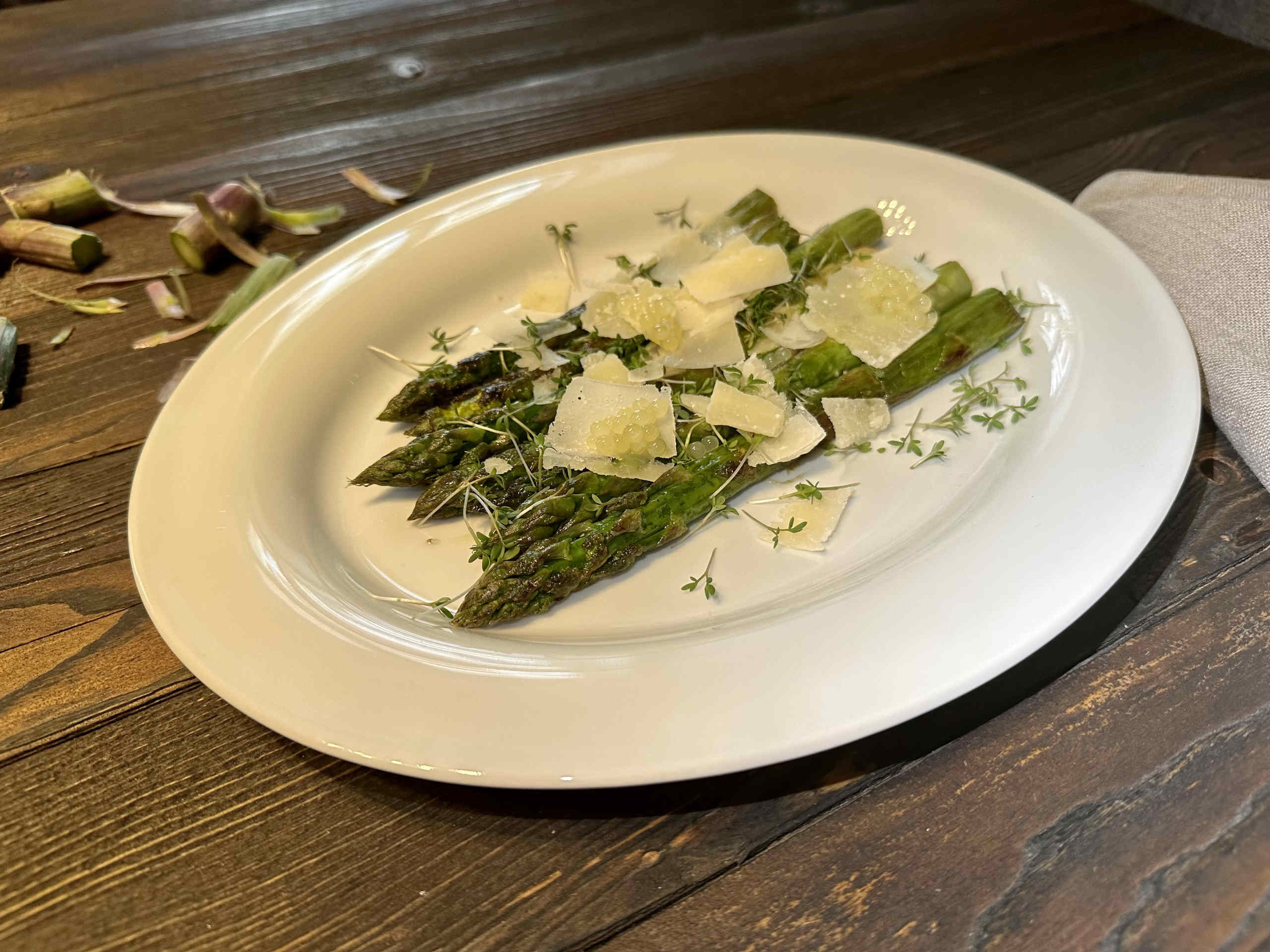 Roasted asparagus