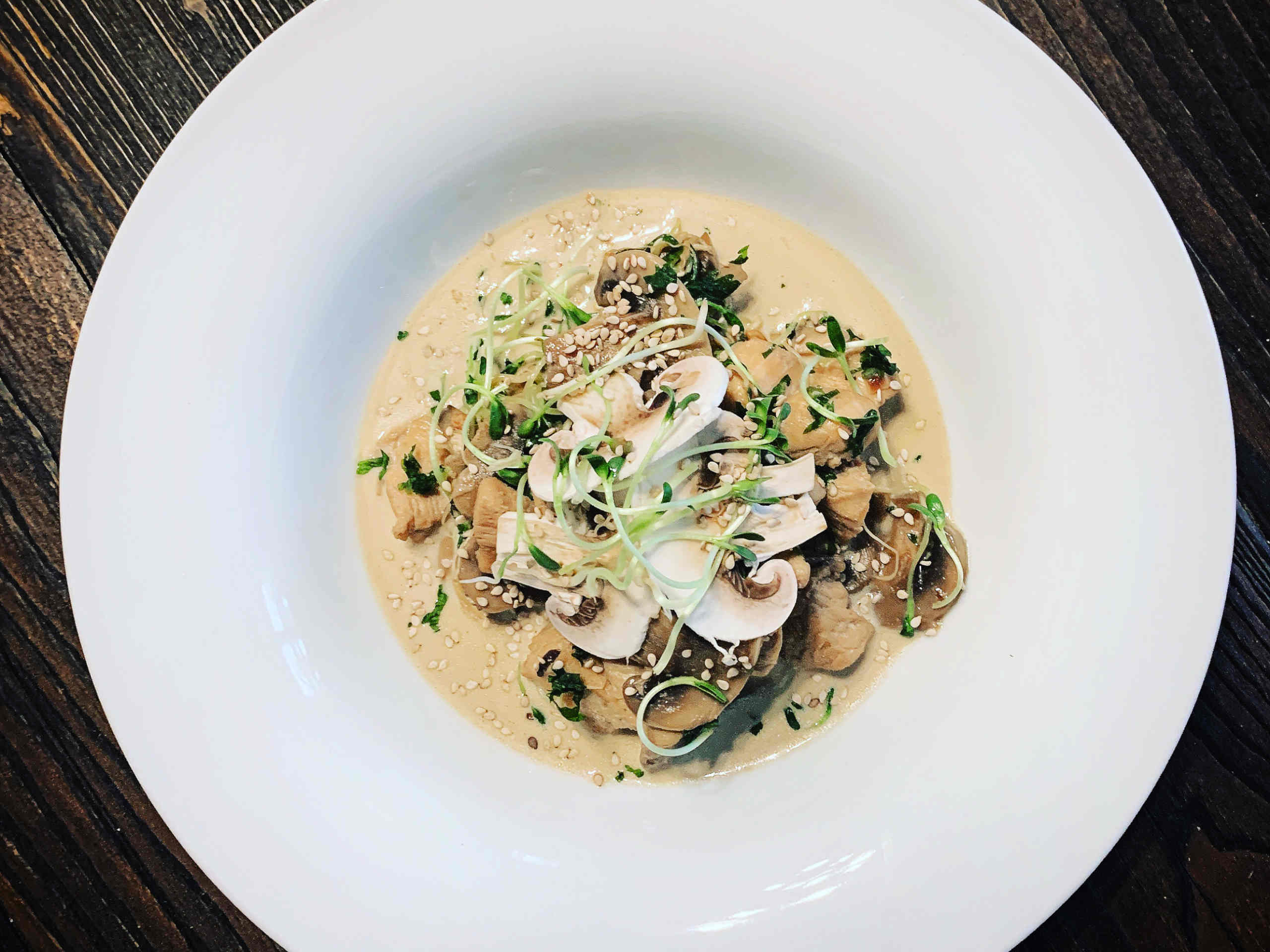 Mushroom chicken, asia style