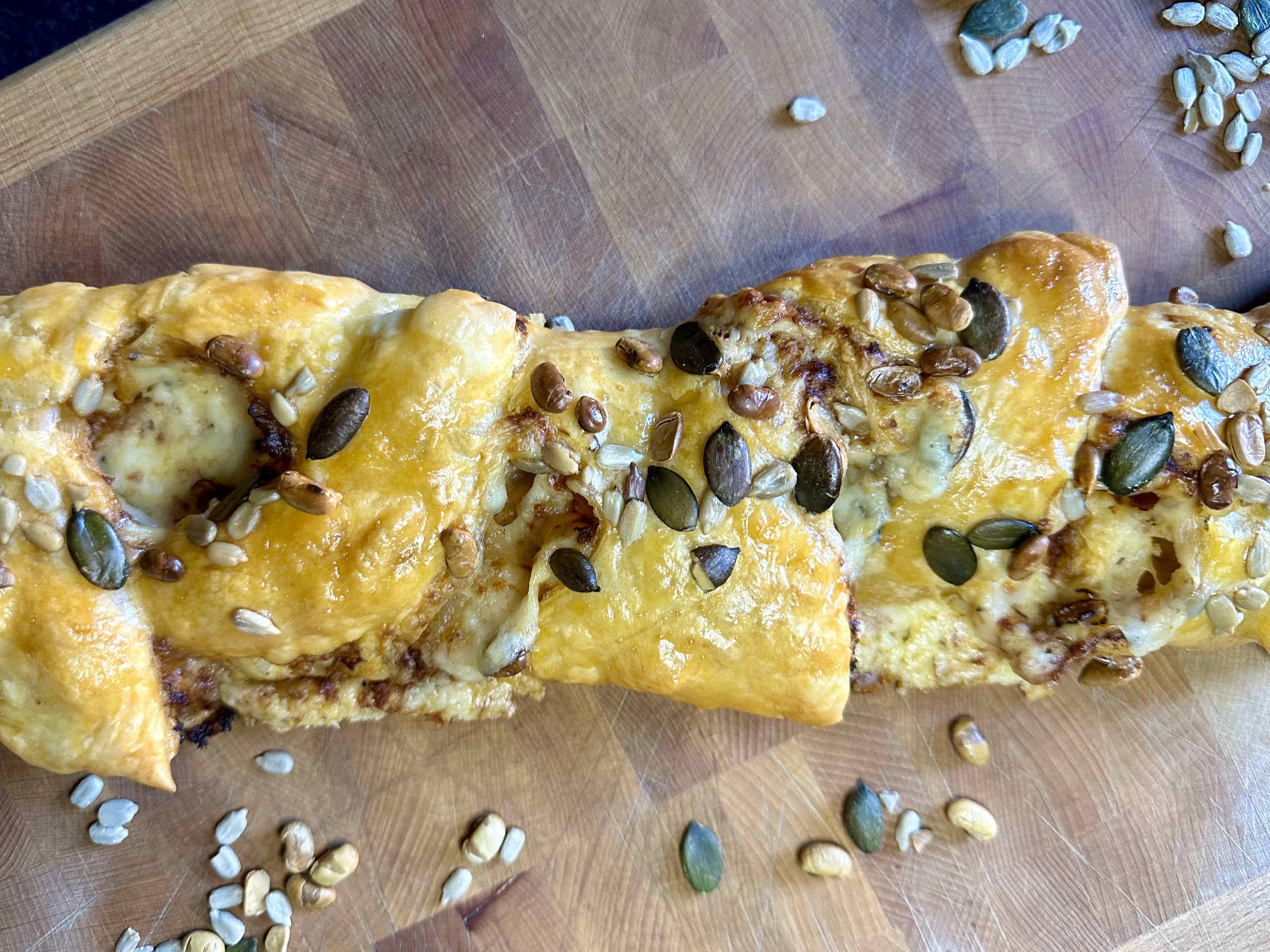 Puff Pastry with red Pesto