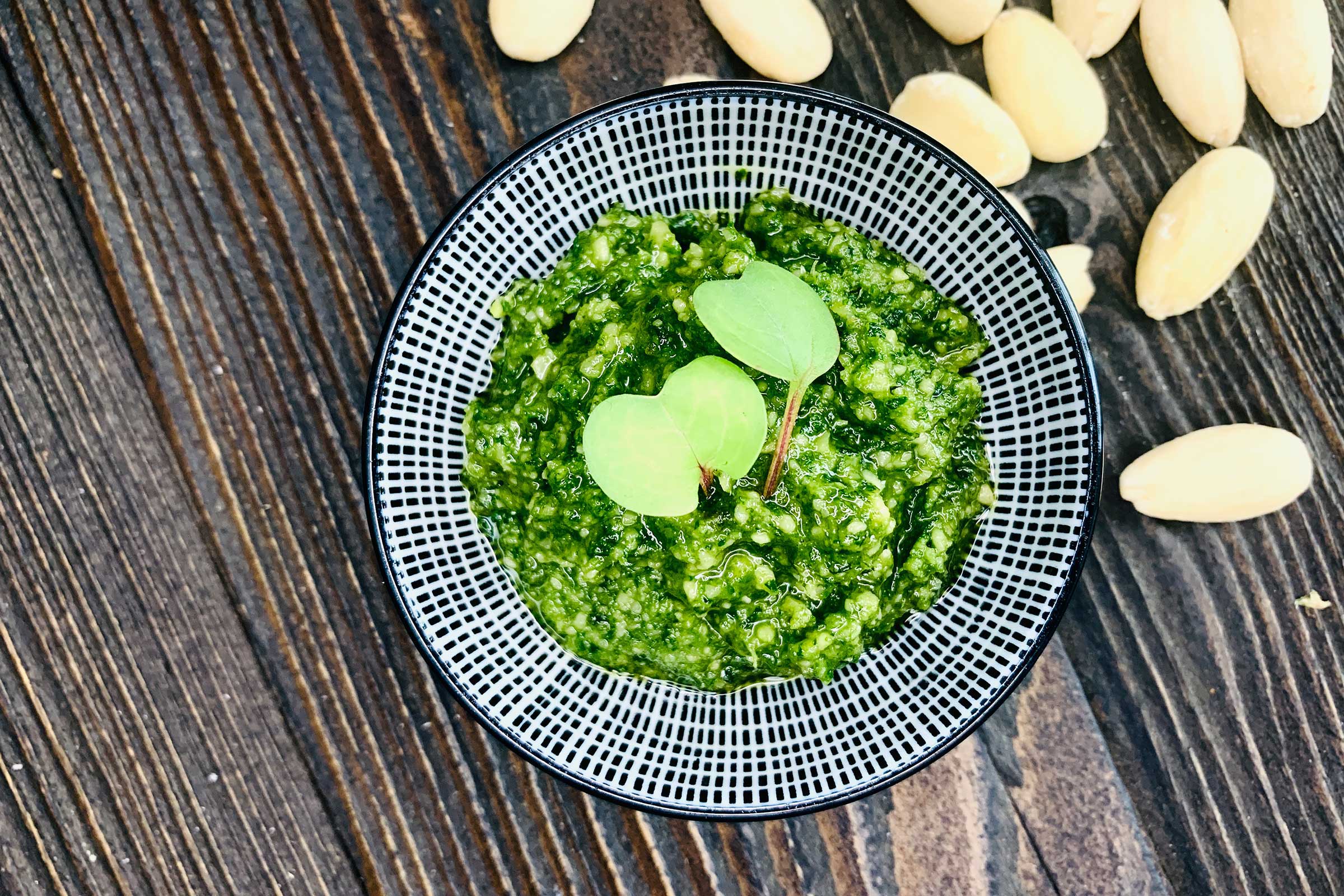 Carrot green pesto