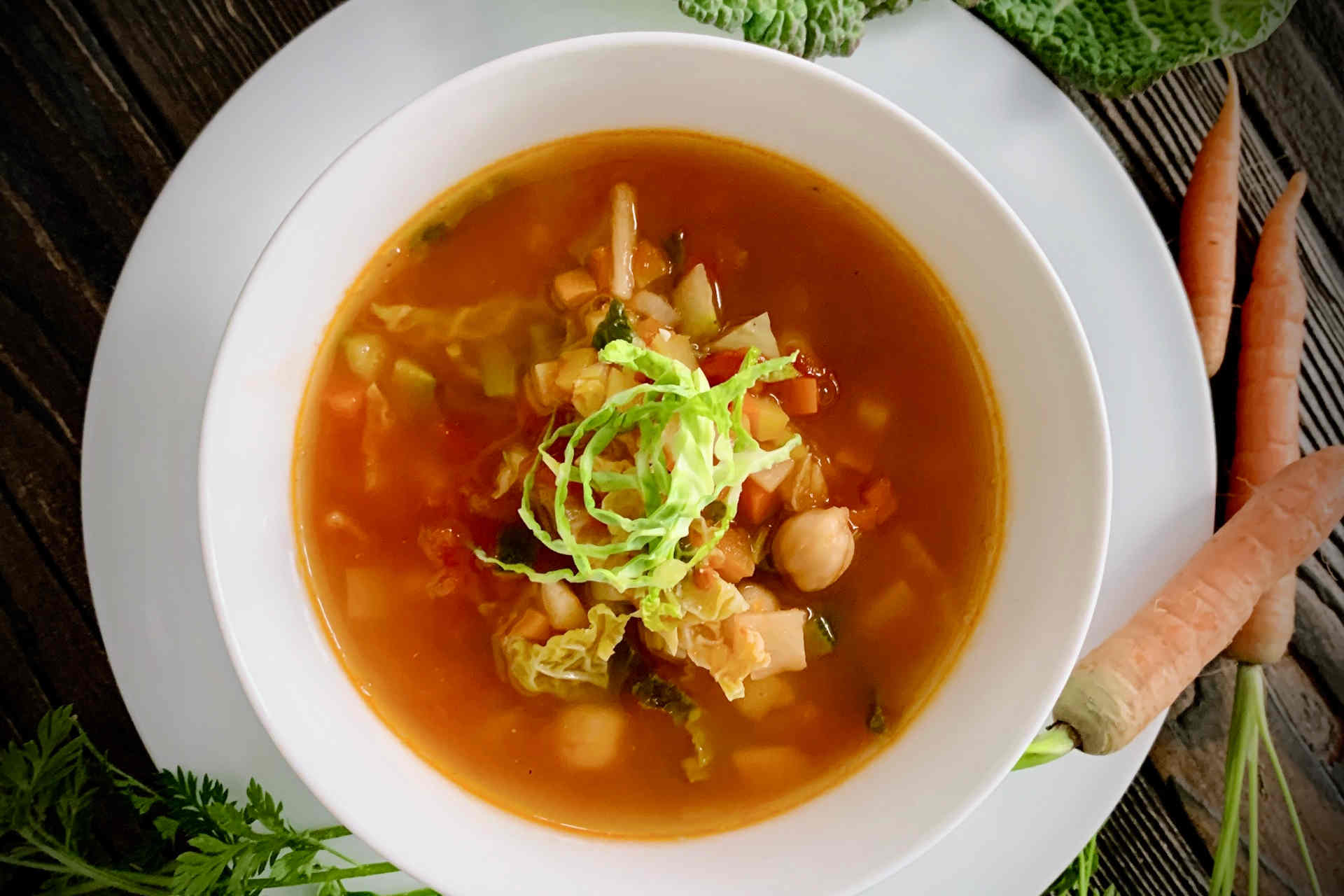 An Italian Vegetable Soup Packed with Vitamins: Kale Minestrone